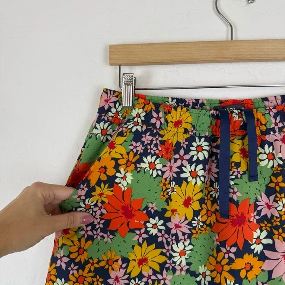 Toad & Co Sunkissed Weekend Skort Skirt Retro 70s Mod Floral Print - Picture 5 of 6